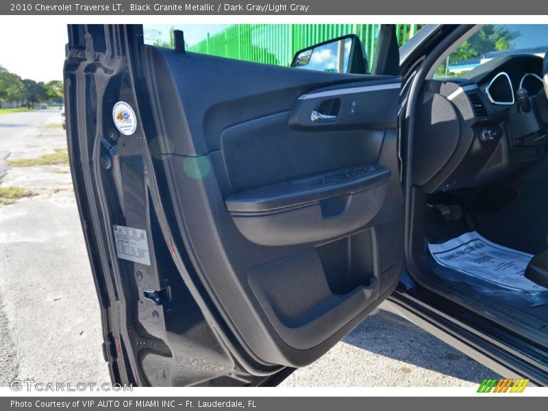 Black Granite Metallic / Dark Gray/Light Gray 2010 Chevrolet Traverse LT