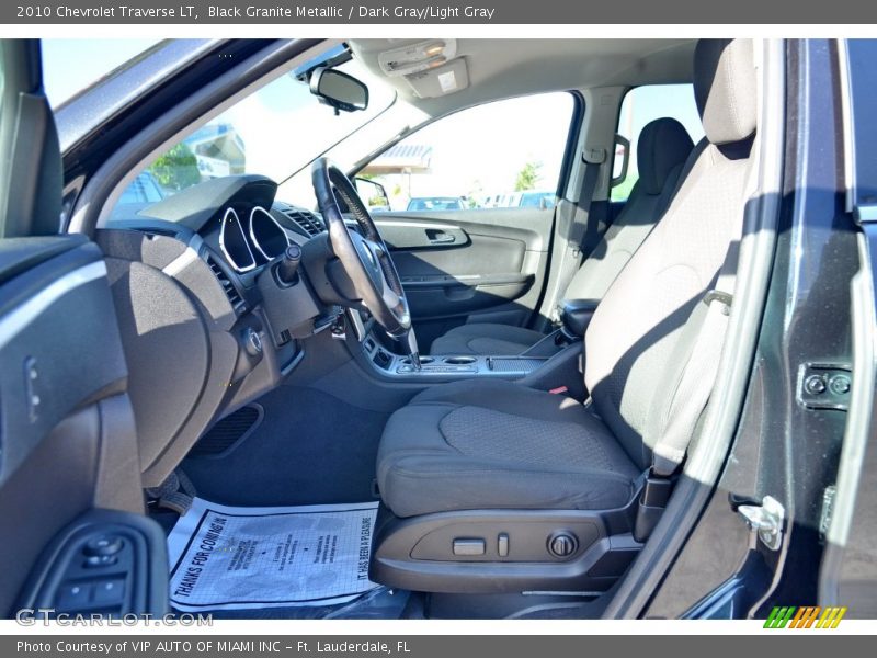Black Granite Metallic / Dark Gray/Light Gray 2010 Chevrolet Traverse LT