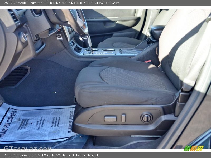 Black Granite Metallic / Dark Gray/Light Gray 2010 Chevrolet Traverse LT