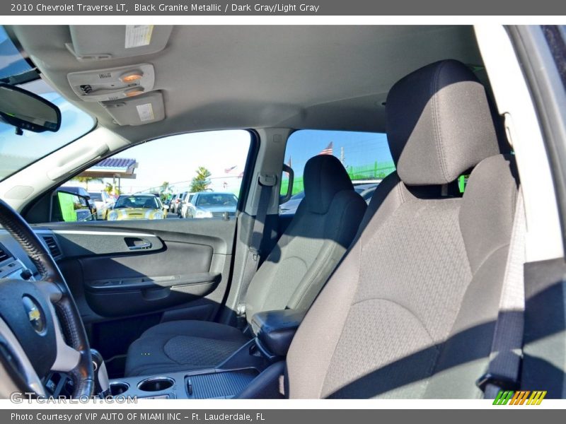 Black Granite Metallic / Dark Gray/Light Gray 2010 Chevrolet Traverse LT