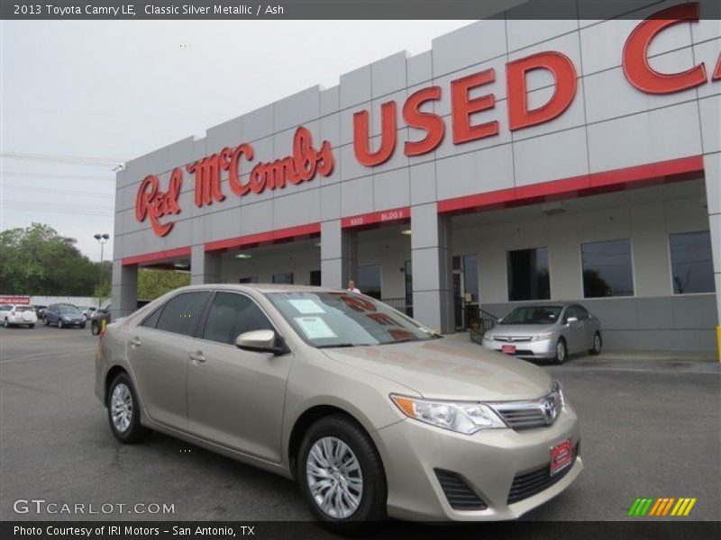 Classic Silver Metallic / Ash 2013 Toyota Camry LE