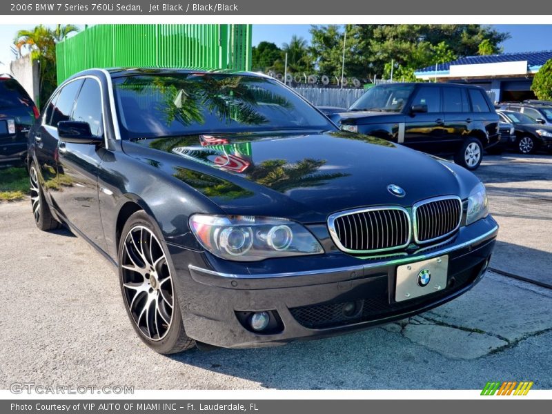 Jet Black / Black/Black 2006 BMW 7 Series 760Li Sedan