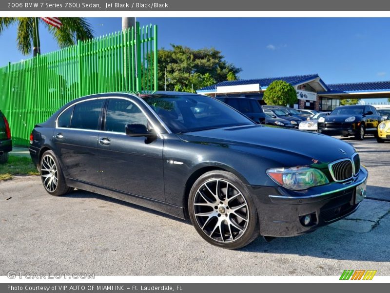 Jet Black / Black/Black 2006 BMW 7 Series 760Li Sedan