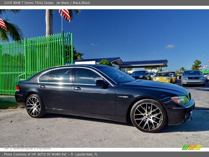 Jet Black / Black/Black 2006 BMW 7 Series 760Li Sedan