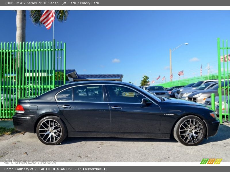 Jet Black / Black/Black 2006 BMW 7 Series 760Li Sedan