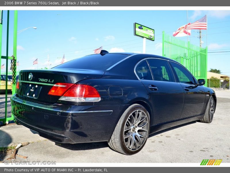Jet Black / Black/Black 2006 BMW 7 Series 760Li Sedan