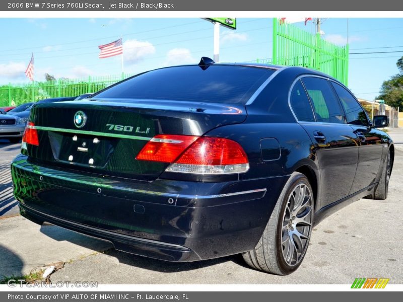 Jet Black / Black/Black 2006 BMW 7 Series 760Li Sedan