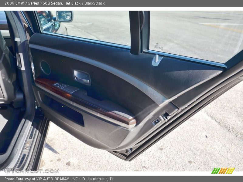 Jet Black / Black/Black 2006 BMW 7 Series 760Li Sedan