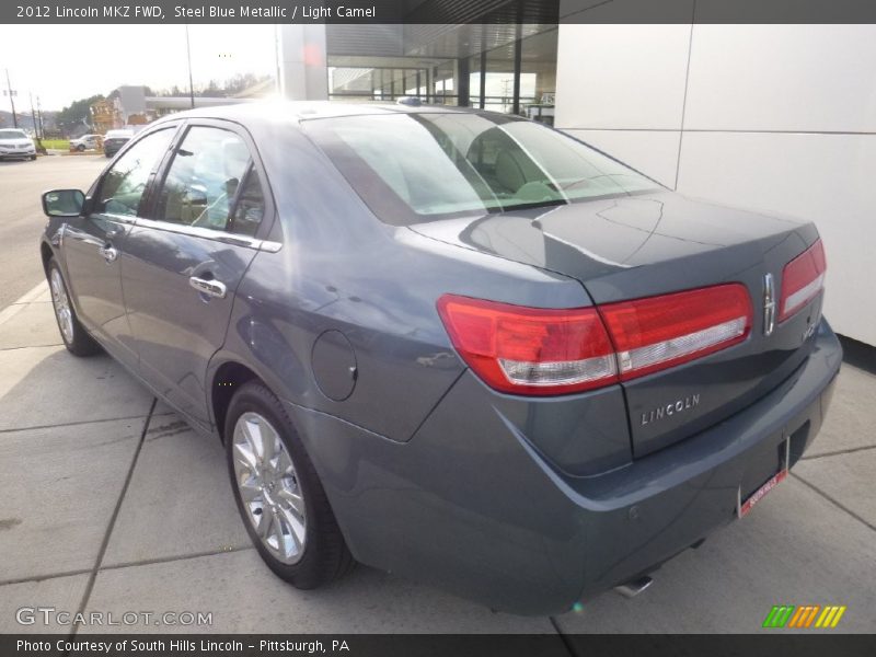 Steel Blue Metallic / Light Camel 2012 Lincoln MKZ FWD
