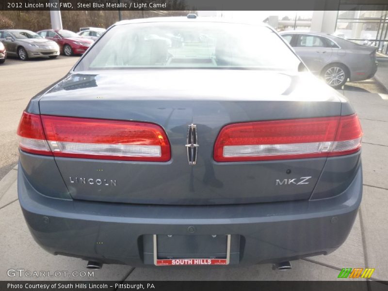 Steel Blue Metallic / Light Camel 2012 Lincoln MKZ FWD