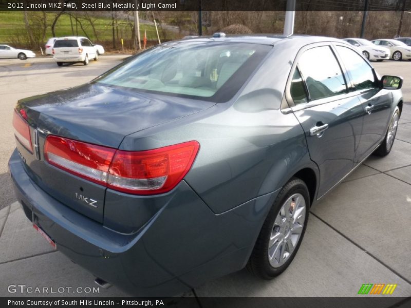 Steel Blue Metallic / Light Camel 2012 Lincoln MKZ FWD