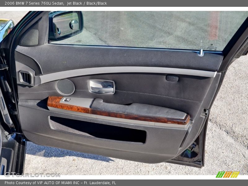 Jet Black / Black/Black 2006 BMW 7 Series 760Li Sedan