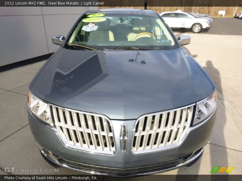 Steel Blue Metallic / Light Camel 2012 Lincoln MKZ FWD