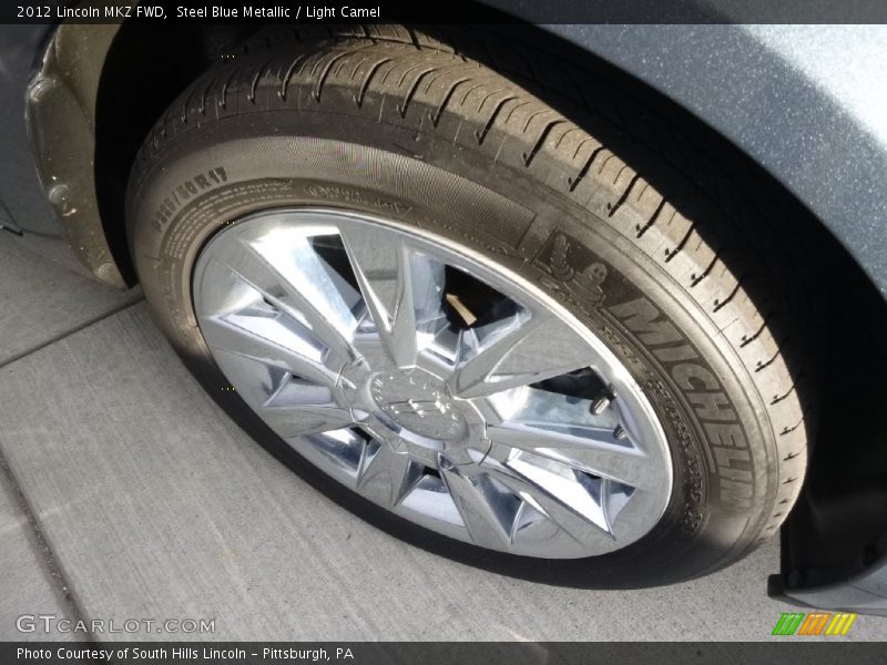 Steel Blue Metallic / Light Camel 2012 Lincoln MKZ FWD