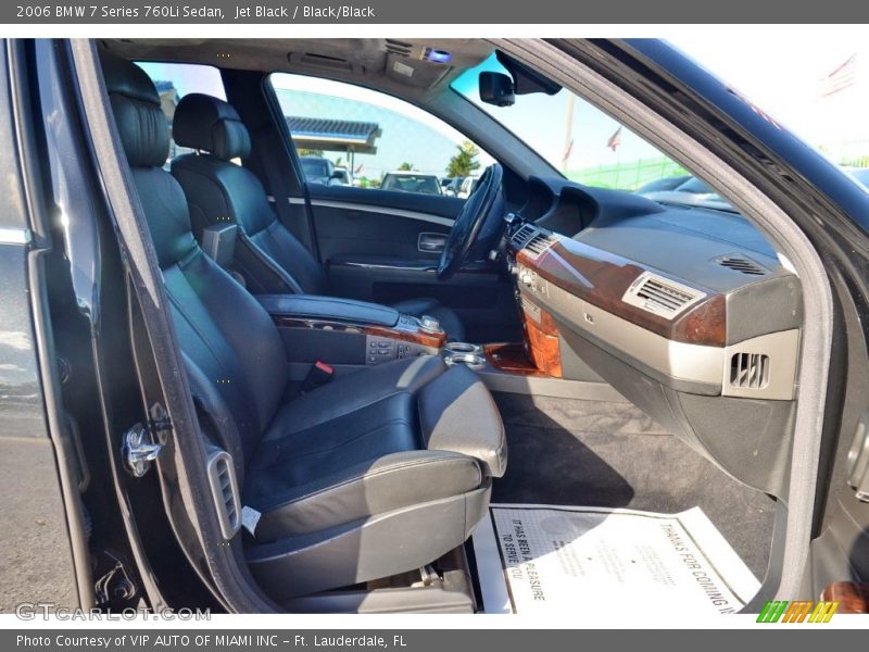 Jet Black / Black/Black 2006 BMW 7 Series 760Li Sedan