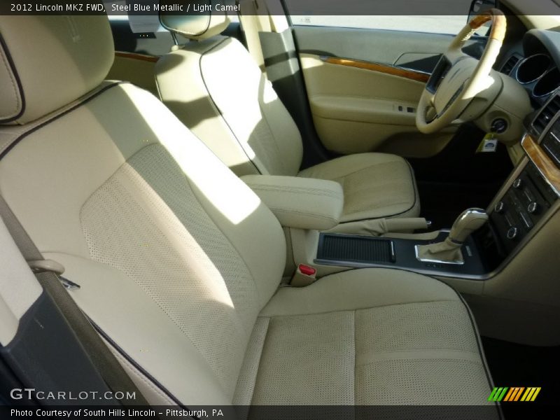 Steel Blue Metallic / Light Camel 2012 Lincoln MKZ FWD