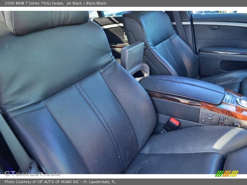 Jet Black / Black/Black 2006 BMW 7 Series 760Li Sedan