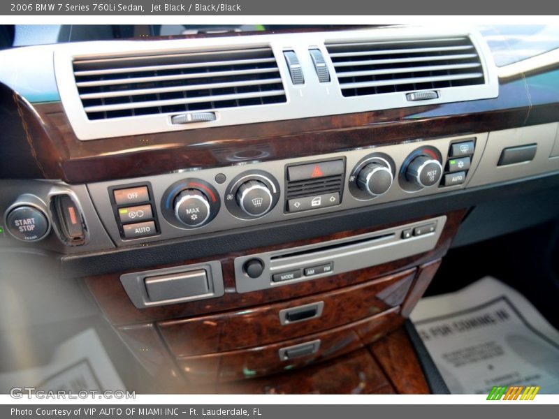 Jet Black / Black/Black 2006 BMW 7 Series 760Li Sedan