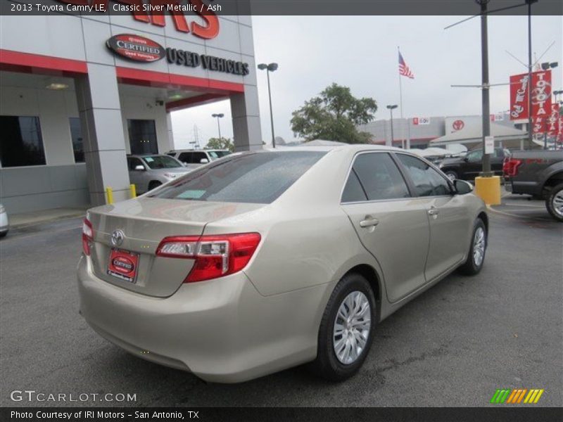 Classic Silver Metallic / Ash 2013 Toyota Camry LE