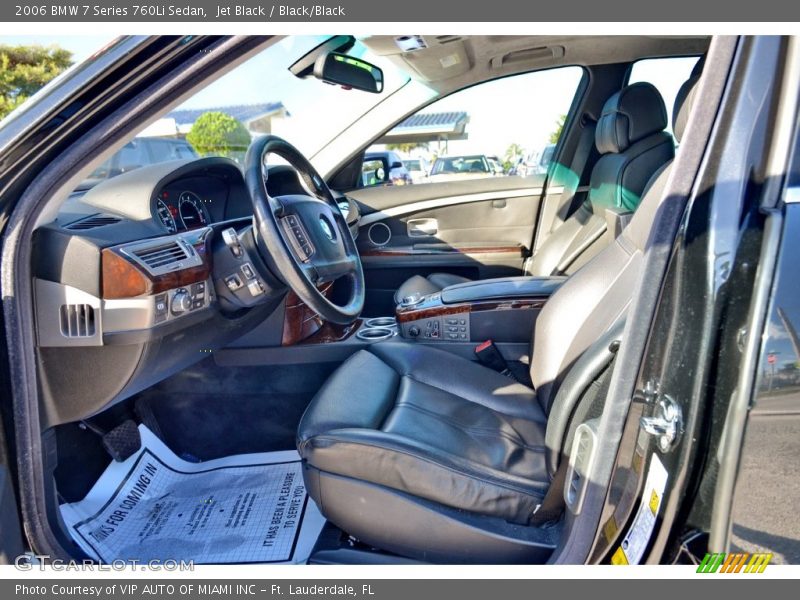 Jet Black / Black/Black 2006 BMW 7 Series 760Li Sedan