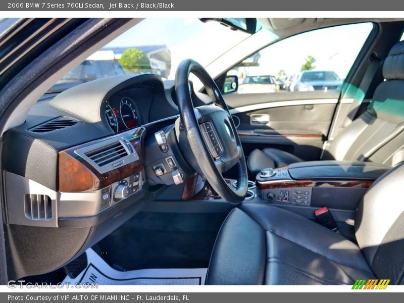 Jet Black / Black/Black 2006 BMW 7 Series 760Li Sedan