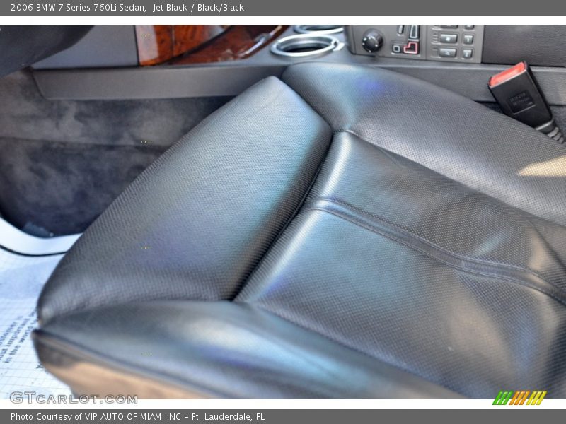 Jet Black / Black/Black 2006 BMW 7 Series 760Li Sedan