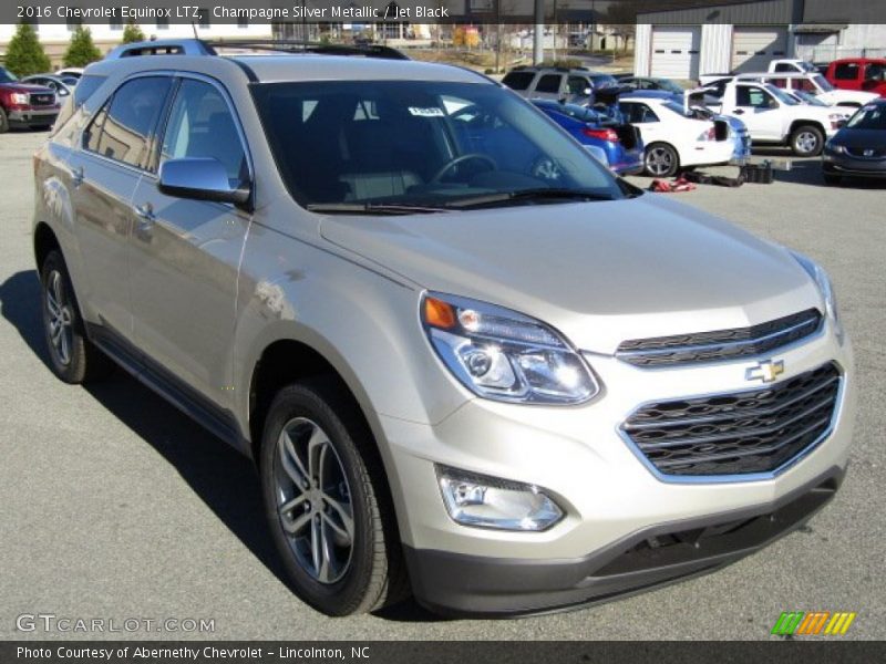Champagne Silver Metallic / Jet Black 2016 Chevrolet Equinox LTZ
