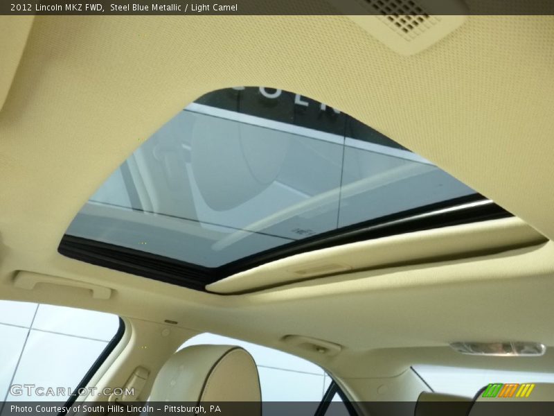 Steel Blue Metallic / Light Camel 2012 Lincoln MKZ FWD