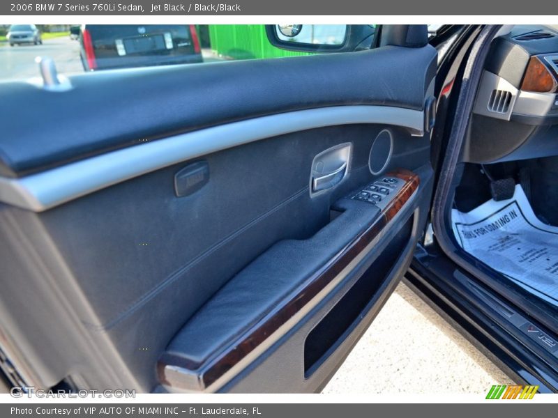 Jet Black / Black/Black 2006 BMW 7 Series 760Li Sedan