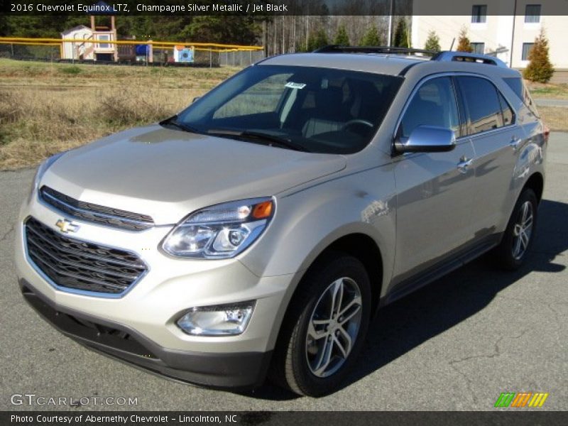 Champagne Silver Metallic / Jet Black 2016 Chevrolet Equinox LTZ