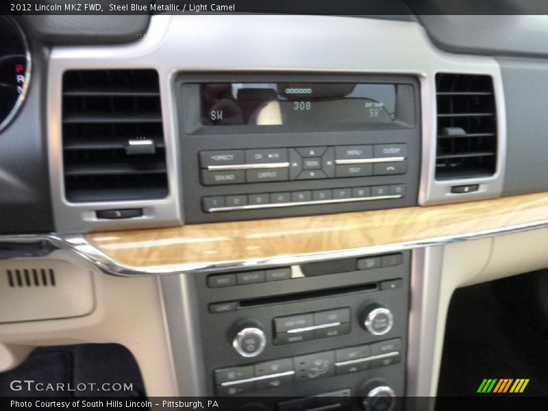 Steel Blue Metallic / Light Camel 2012 Lincoln MKZ FWD