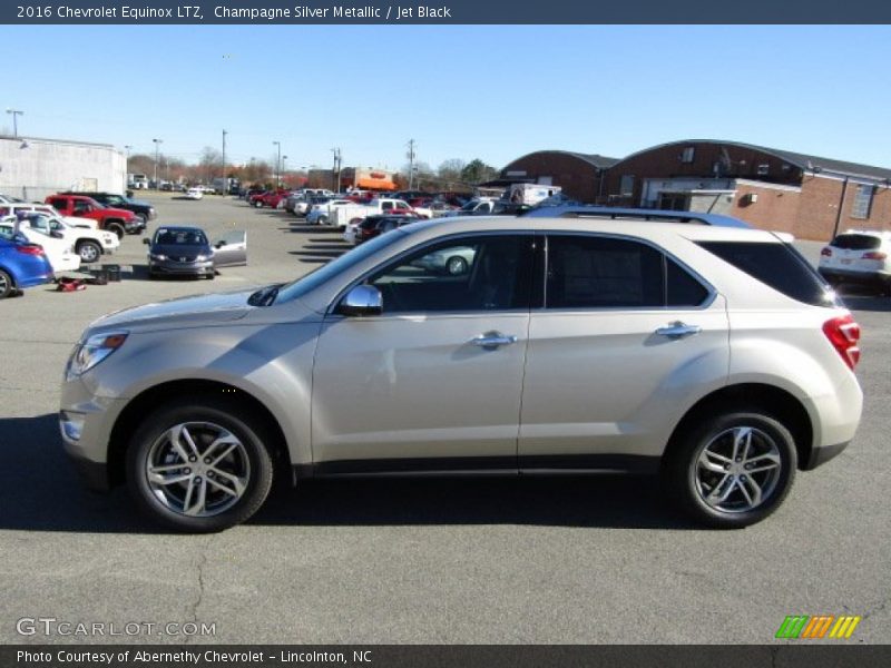 Champagne Silver Metallic / Jet Black 2016 Chevrolet Equinox LTZ