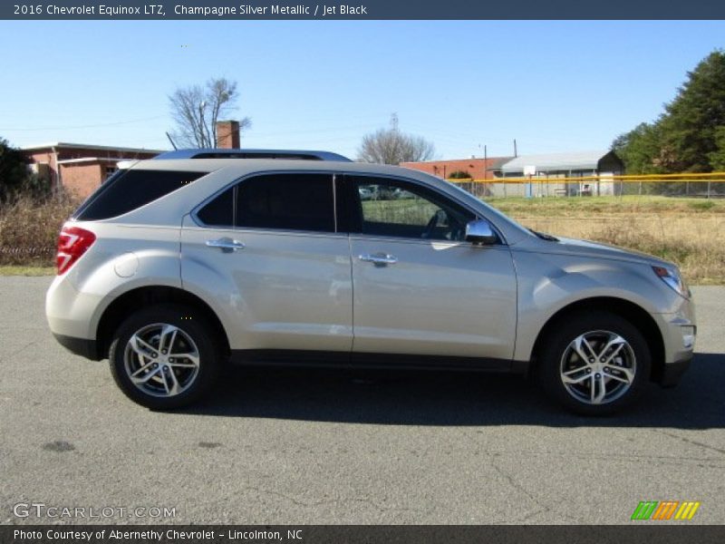 Champagne Silver Metallic / Jet Black 2016 Chevrolet Equinox LTZ