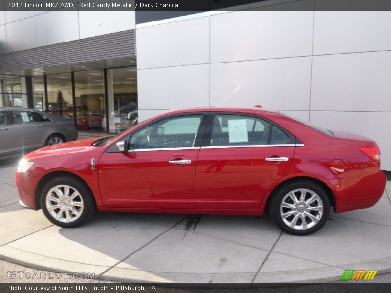 Red Candy Metallic / Dark Charcoal 2012 Lincoln MKZ AWD