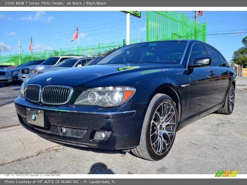 Jet Black / Black/Black 2006 BMW 7 Series 760Li Sedan