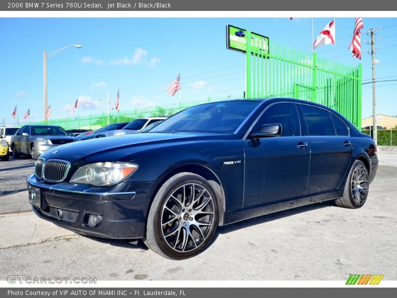 Jet Black / Black/Black 2006 BMW 7 Series 760Li Sedan