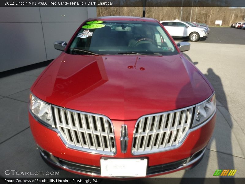 Red Candy Metallic / Dark Charcoal 2012 Lincoln MKZ AWD