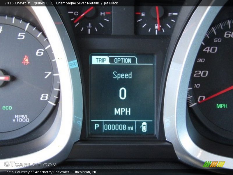 Champagne Silver Metallic / Jet Black 2016 Chevrolet Equinox LTZ