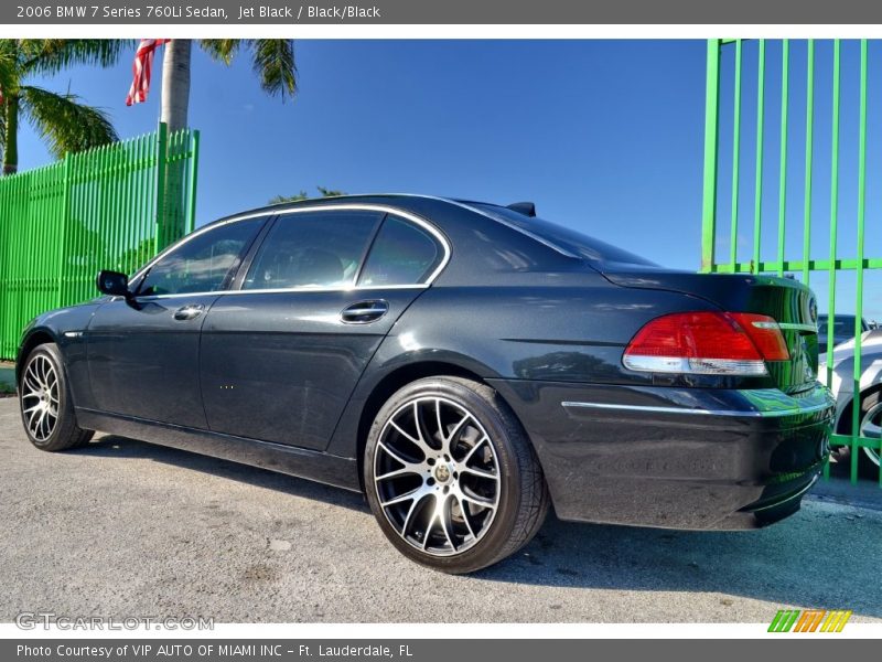 Jet Black / Black/Black 2006 BMW 7 Series 760Li Sedan