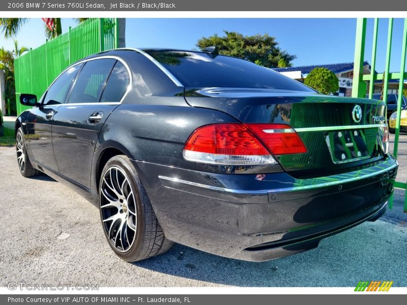 Jet Black / Black/Black 2006 BMW 7 Series 760Li Sedan