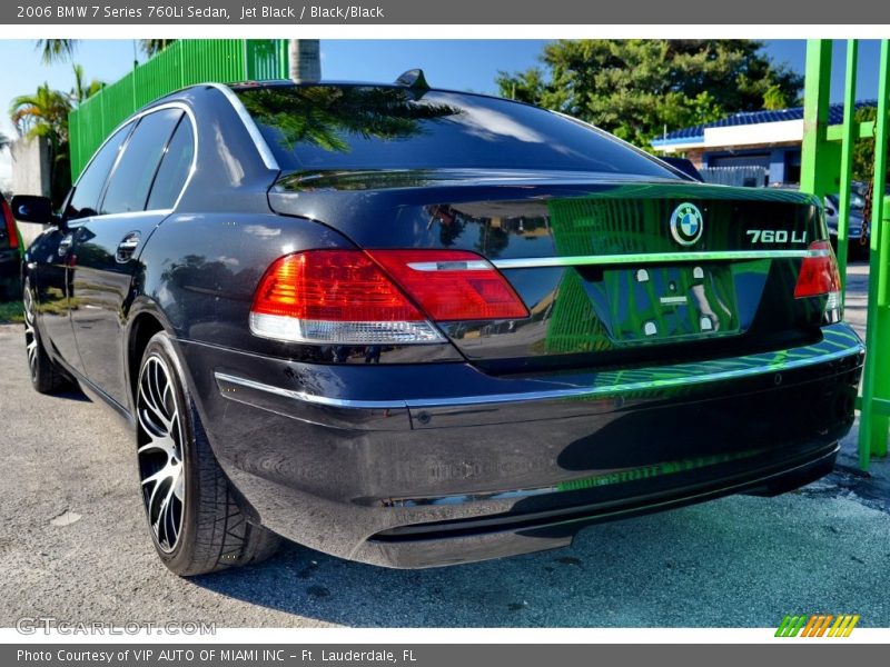 Jet Black / Black/Black 2006 BMW 7 Series 760Li Sedan
