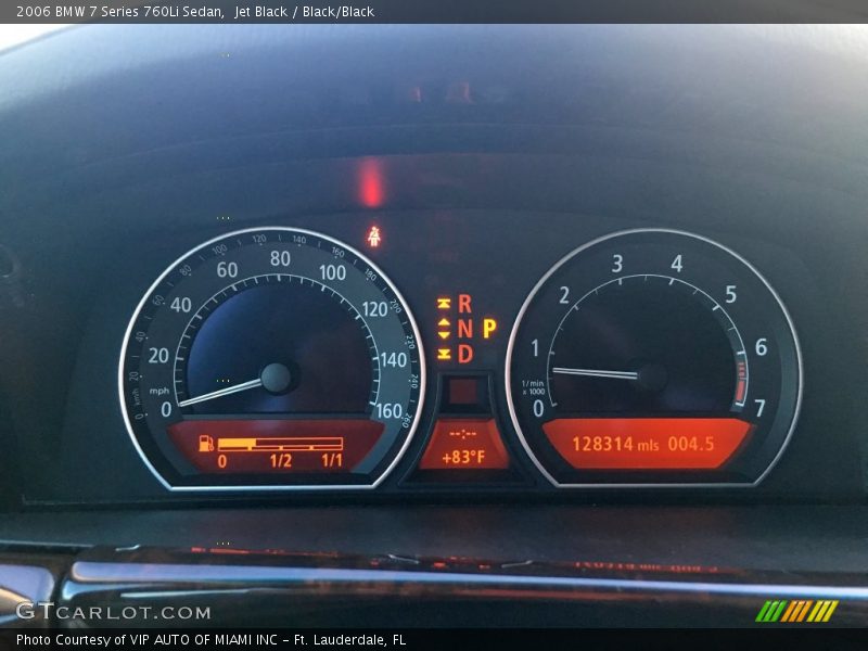 Jet Black / Black/Black 2006 BMW 7 Series 760Li Sedan
