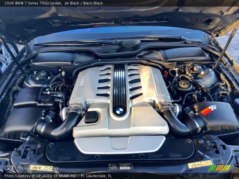 Jet Black / Black/Black 2006 BMW 7 Series 760Li Sedan