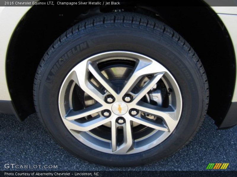 Champagne Silver Metallic / Jet Black 2016 Chevrolet Equinox LTZ