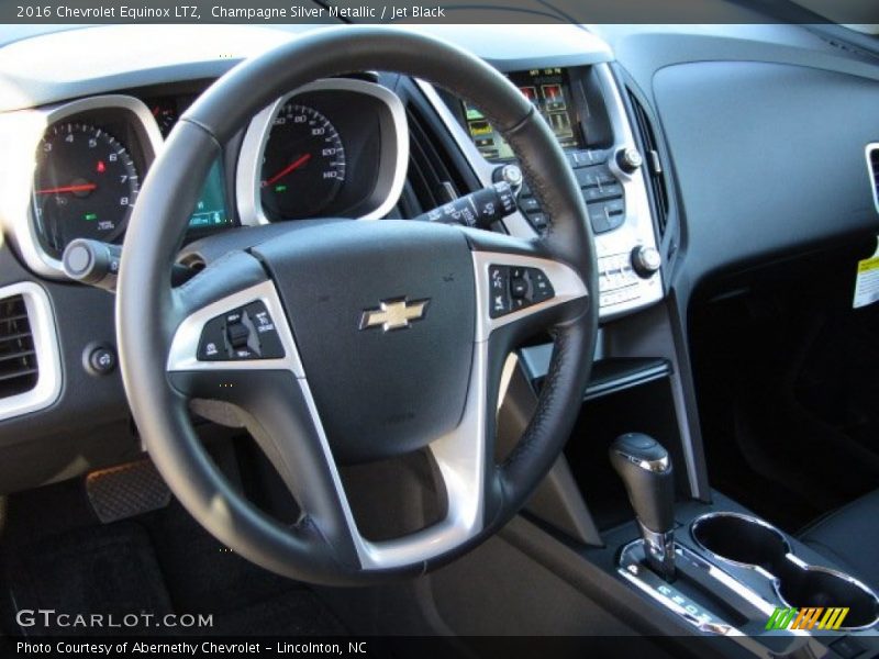 Champagne Silver Metallic / Jet Black 2016 Chevrolet Equinox LTZ