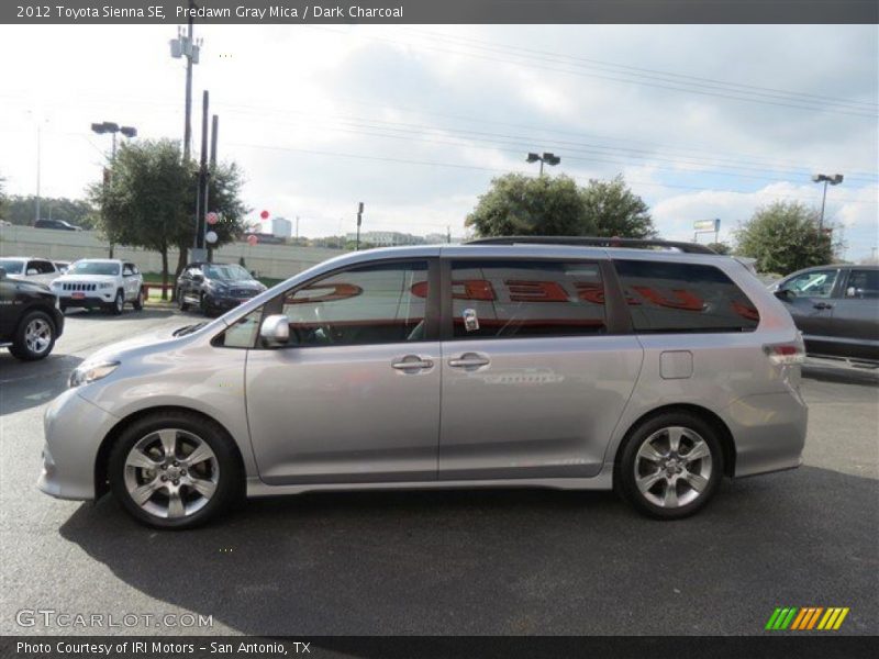 Predawn Gray Mica / Dark Charcoal 2012 Toyota Sienna SE