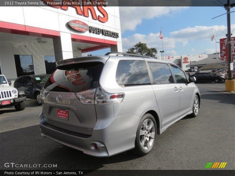 Predawn Gray Mica / Dark Charcoal 2012 Toyota Sienna SE