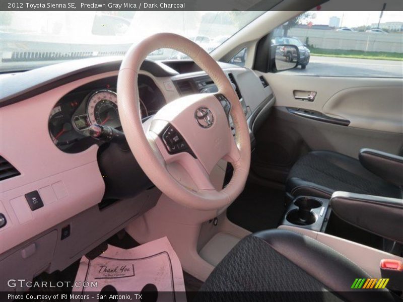 Predawn Gray Mica / Dark Charcoal 2012 Toyota Sienna SE
