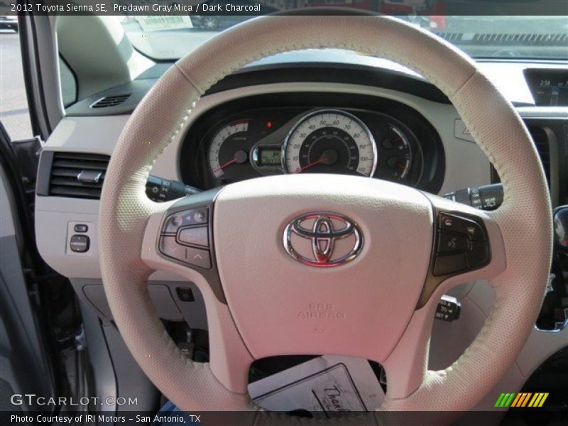 Predawn Gray Mica / Dark Charcoal 2012 Toyota Sienna SE