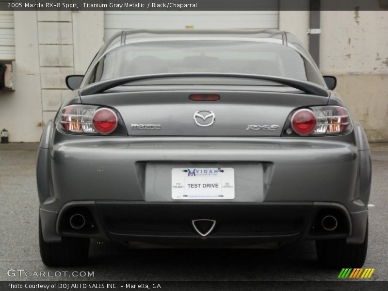 Titanium Gray Metallic / Black/Chaparral 2005 Mazda RX-8 Sport